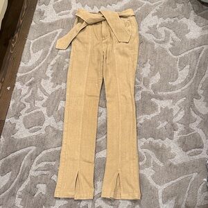 Pam & Gela Tan Boot Cut Pants